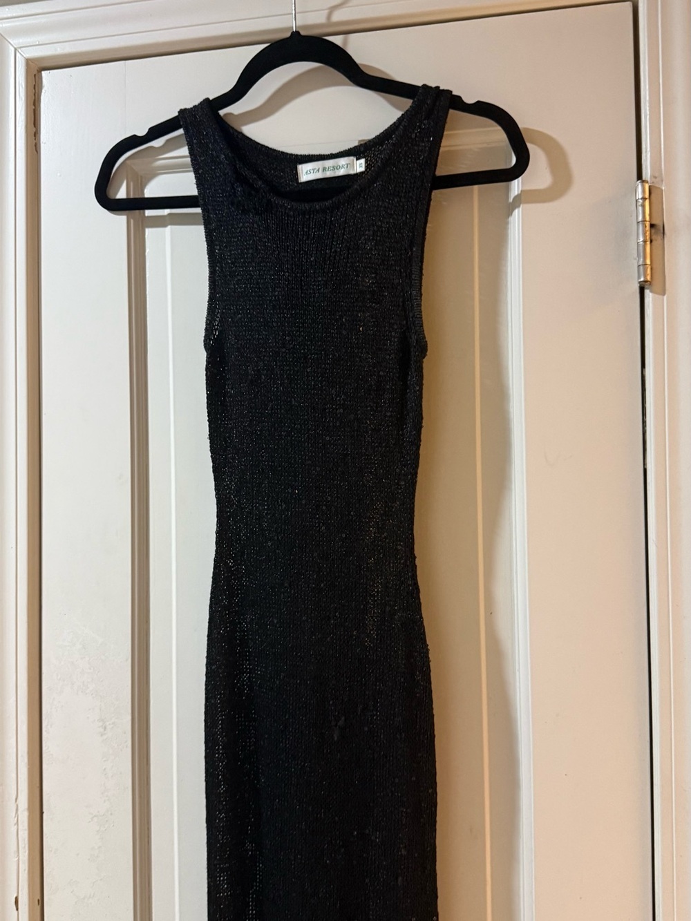 Asta Resort Black Sleeveless Maxi Dress